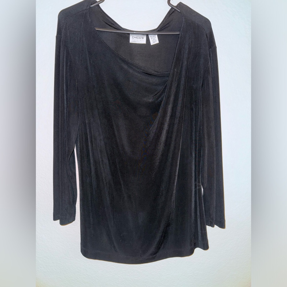 BLACK LONG SLEEVE BLOUSE
